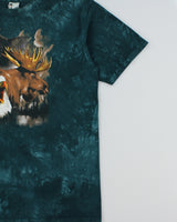 Vintage 1990s Tie-Dye Heavyweight Made In Canada Nature Crewneck T-Shirt - XXL