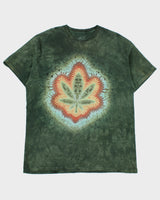 Vintage The Mountain Heavyweight Tie-Dye Marijuana Made In USA Crewneck T-Shirt - XL