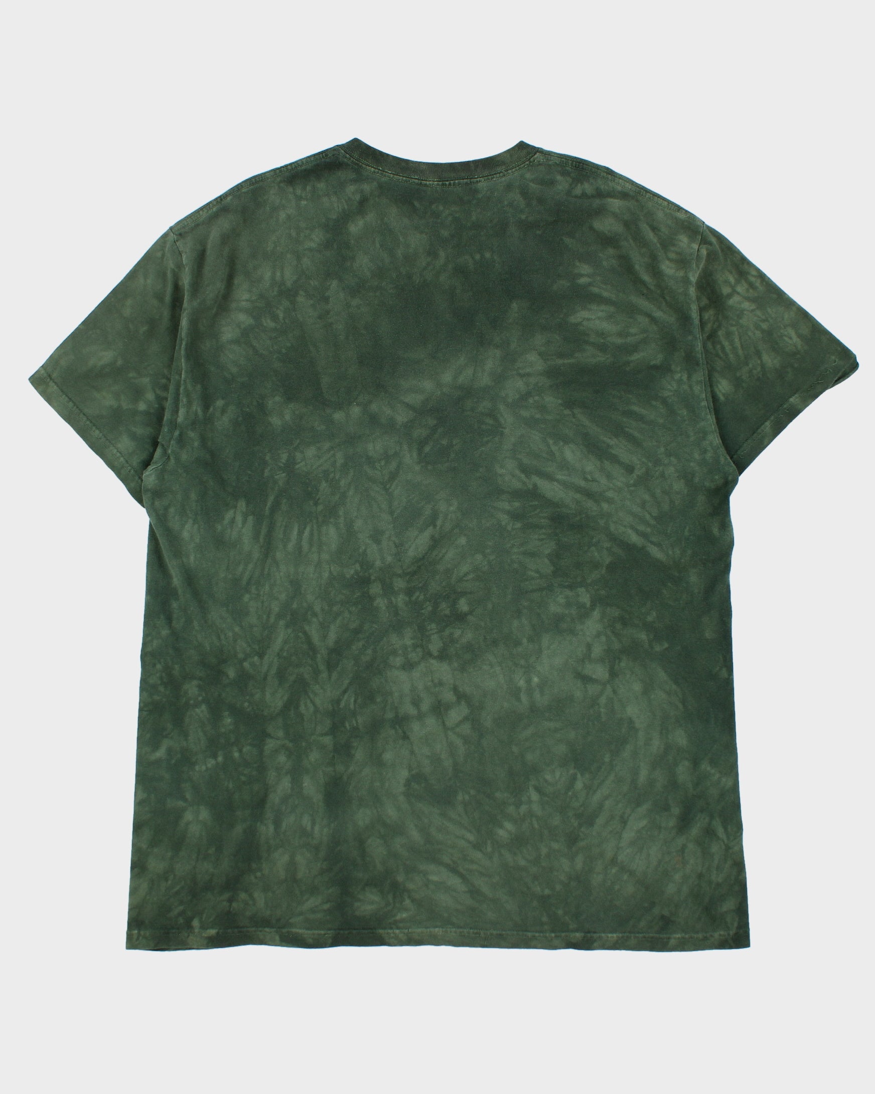 Vintage The Mountain Heavyweight Tie-Dye Marijuana Made In USA Crewneck T-Shirt - XL