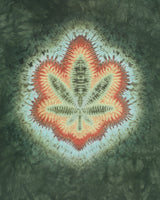Vintage The Mountain Heavyweight Tie-Dye Marijuana Made In USA Crewneck T-Shirt - XL