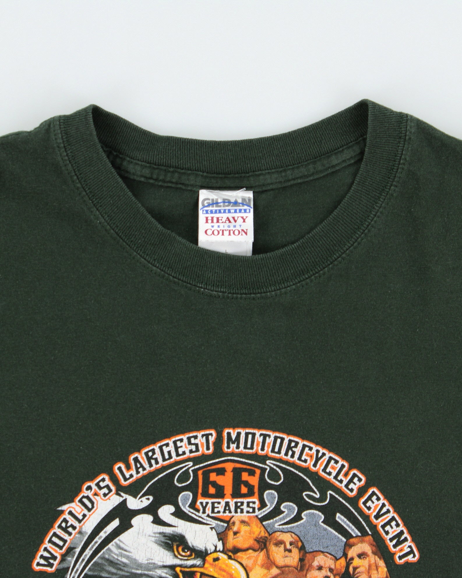 Vintage 2006 Sturgis South Dakota Black Hills Rally Heavyweight Gildan Crewneck T-Shirt - L