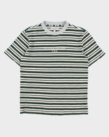Guess Jeans USA Heavyweight Embroidered Striped Crewneck T-Shirt - S