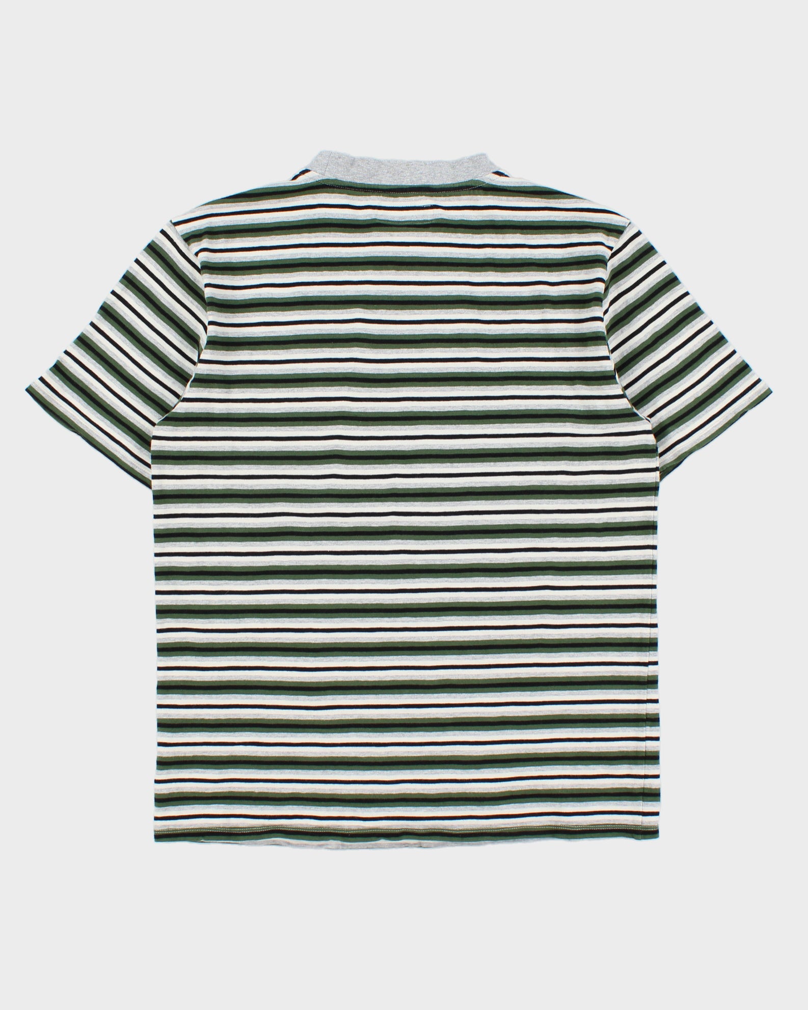 Guess Jeans USA Heavyweight Embroidered Striped Crewneck T-Shirt - S
