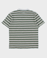 Guess Jeans USA Heavyweight Embroidered Striped Crewneck T-Shirt - S