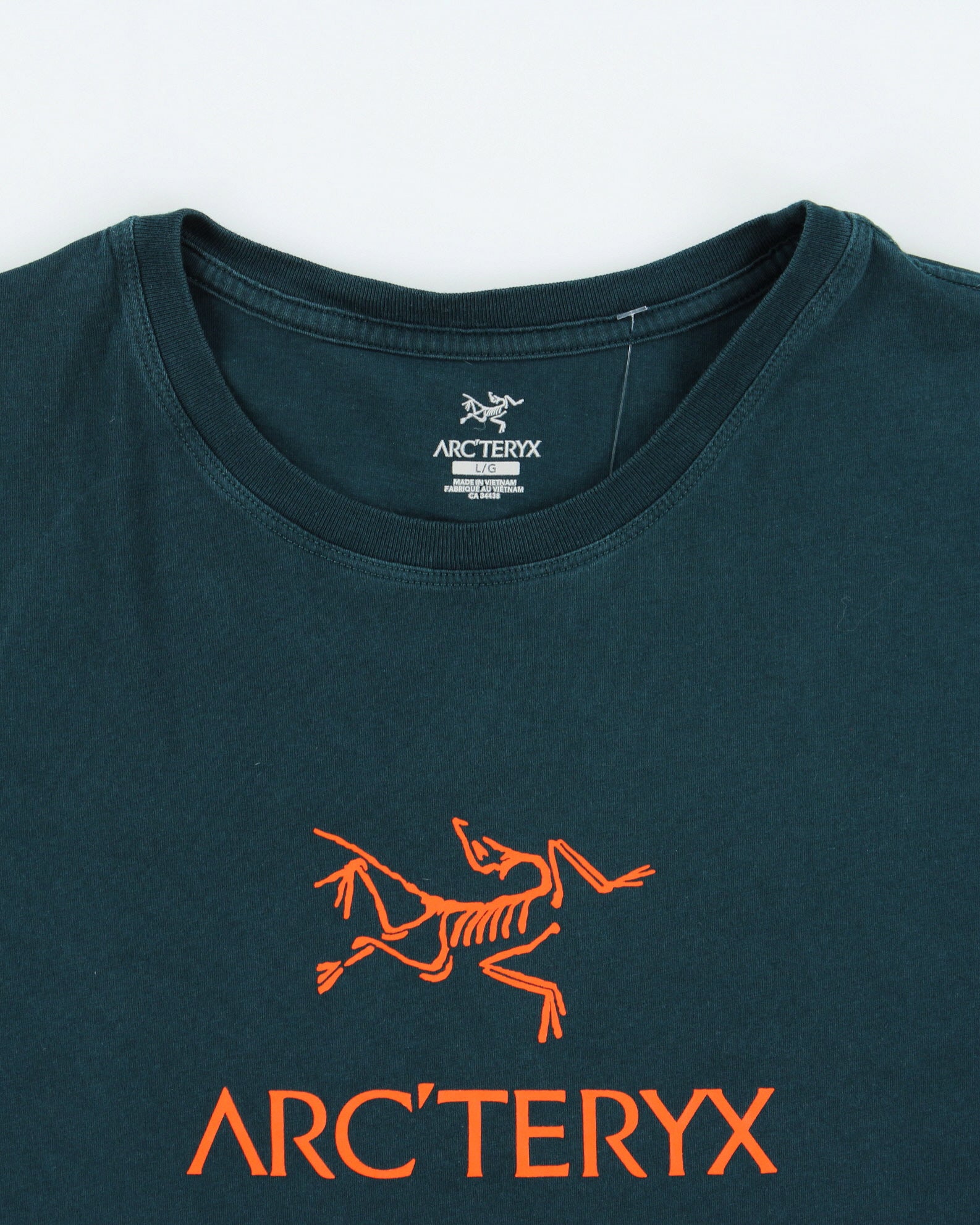 Arc'teryx Teal Arc'word Midweight Crewneck T-Shirt - L