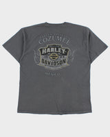 Vintage Harley Davidson Cozumel Mexico Heavyweight Ride Forever Crewneck T-Shirt - L