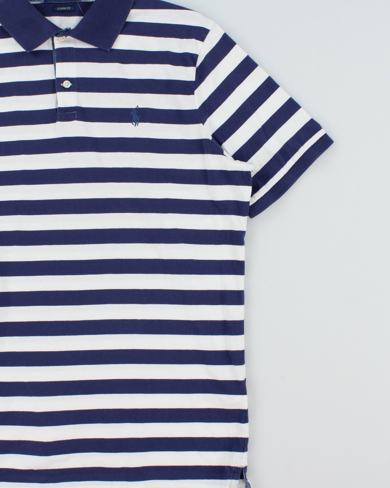 Vintage Polo Ralph Lauren Striped Classic Fit Short Sleeve Polo Shirt - M