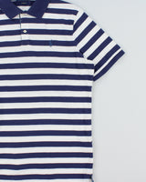 Vintage Polo Ralph Lauren Striped Classic Fit Short Sleeve Polo Shirt - M