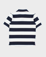Vintage England 2010 Fifa World Cup Brasil Striped Short Sleeve Football Polo Shirt - M