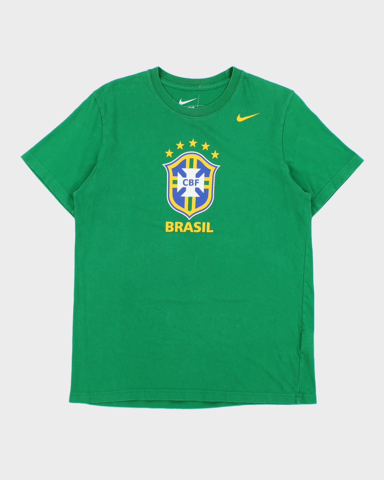 Vintage Nike Brasil 2014 World Cup Slim Fit Crewneck T-Shirt - L