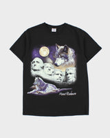 Vintage Y2K 00s Mount Rushmore Graphic Delta Pro Weight Crewneck T-Shirt - M