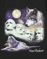 Vintage Y2K 00s Mount Rushmore Graphic Delta Pro Weight Crewneck T-Shirt - M