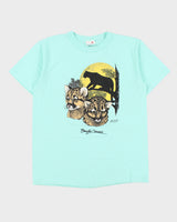 Vintage 1992 Banff Baby Blue Garth Buzzard Penmans Single Stitch Made In Canada Crewneck T-Shirt - L