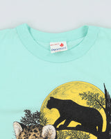 Vintage 1992 Banff Baby Blue Garth Buzzard Penmans Single Stitch Made In Canada Crewneck T-Shirt - L