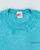 Vintage 1991 Reebok Aqua Tie-Dye Heavyweight Single Stitch Made In Canada Crewneck T-Shirt - L