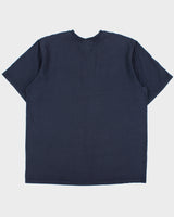 Vintage Carhartt Navy Dearborn Heavyweight Original Fit Henley Pocket T-Shirt - XL