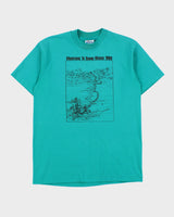 Vintage 1990 Mountains To Sound Heavyweight Hanes Single Stitch Made In USA Crewneck T-Shirt - L