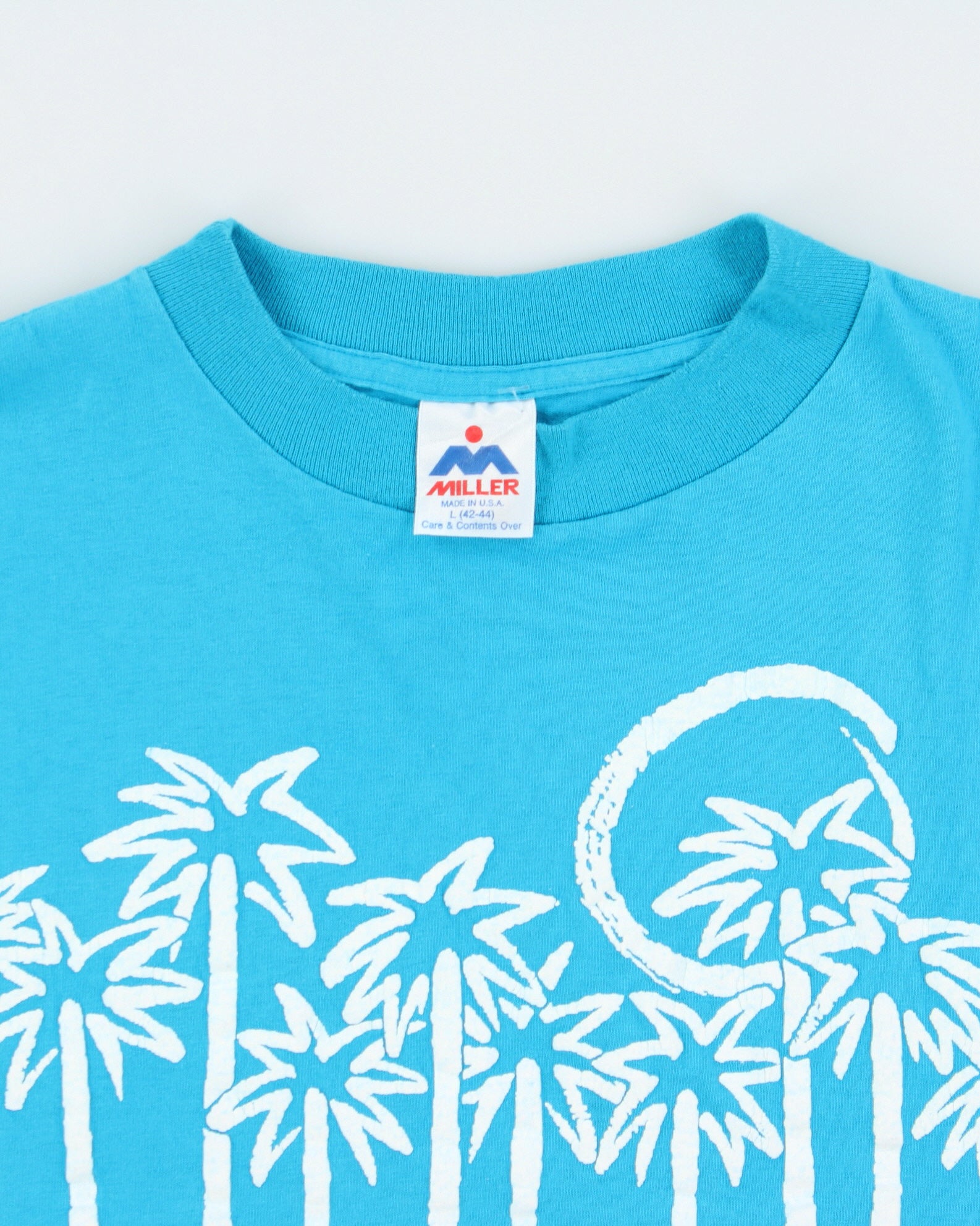 Vintage 1990s Hawaii Heavyweight Miller Single Stitch Made In USA Crewneck T-Shirt - L