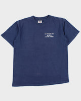 Vintage 1990s Legends Rugby Club Vancouver Navy Heavyweight Oneita Power Made In USA Single Stitch Crewneck T-Shirt - XL