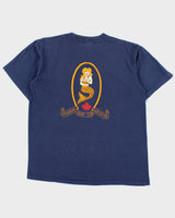 Vintage 1990s Legends Rugby Club Vancouver Navy Heavyweight Oneita Power Made In USA Single Stitch Crewneck T-Shirt - XL