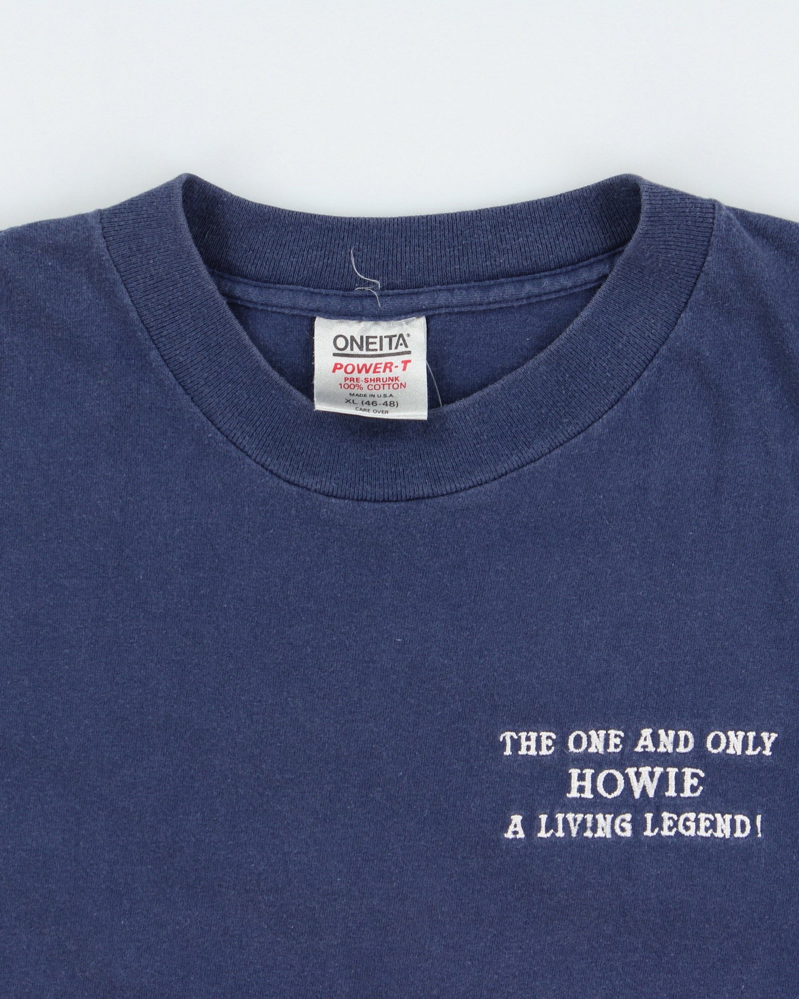 Vintage 1990s Legends Rugby Club Vancouver Navy Heavyweight Oneita Power Made In USA Single Stitch Crewneck T-Shirt - XL