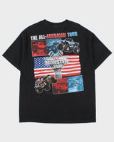 Vintage 2002 Monster Jam The All-American Tour Heavyweight AAA Crewneck T-Shirt - XL