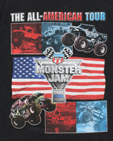 Vintage 2002 Monster Jam The All-American Tour Heavyweight AAA Crewneck T-Shirt - XL