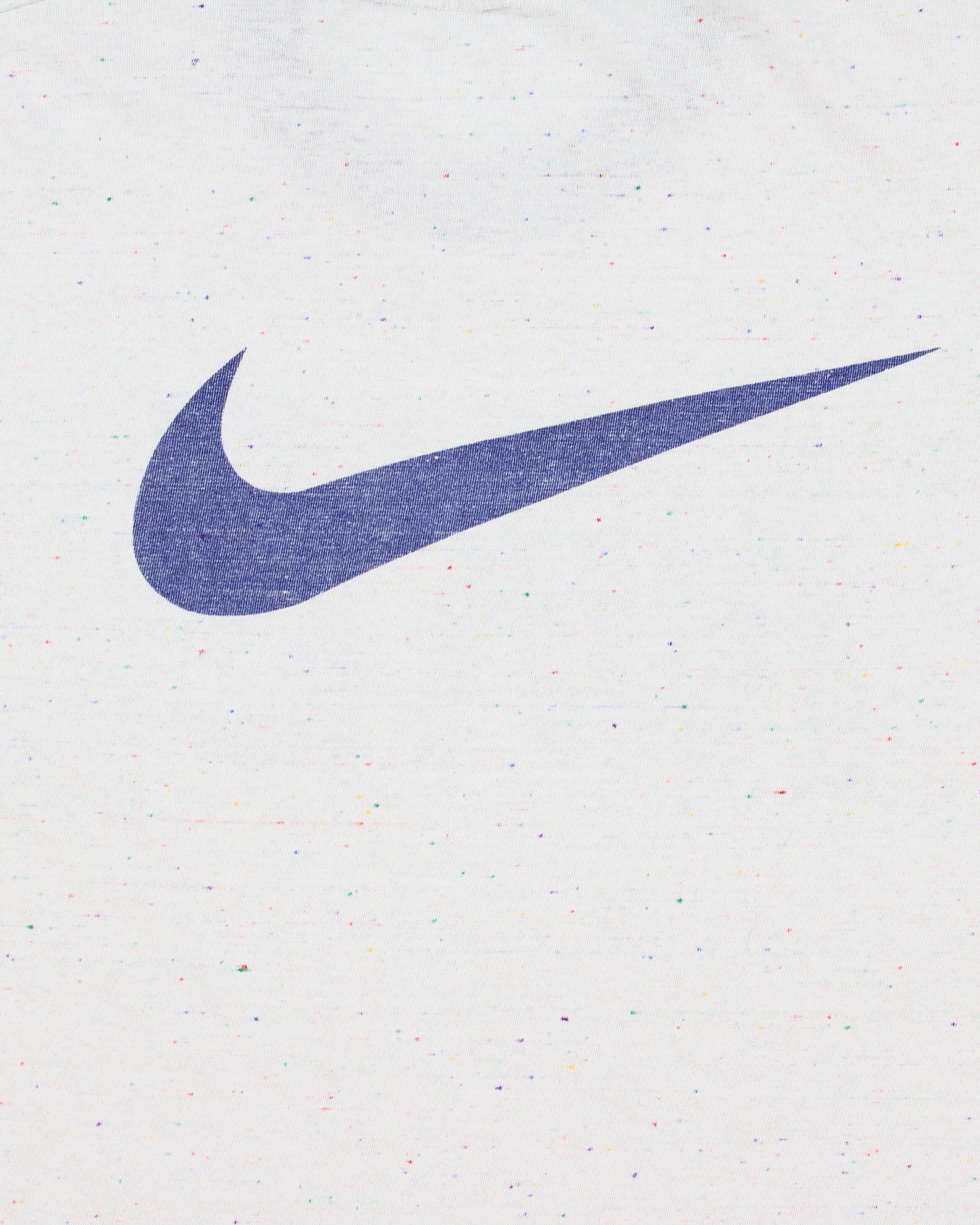 Vintage 1980s Nike Big Swoosh Speckled Single Stitch Made In USA Crewneck T-Shirt - L