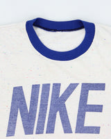 Vintage 1980s Nike Big Swoosh Speckled Single Stitch Made In USA Crewneck T-Shirt - L