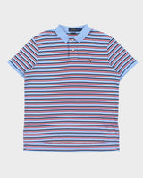 Vintage Polo Ralph Lauren Striped Pima Soft Touch Short Sleeve Polo Shirt - L