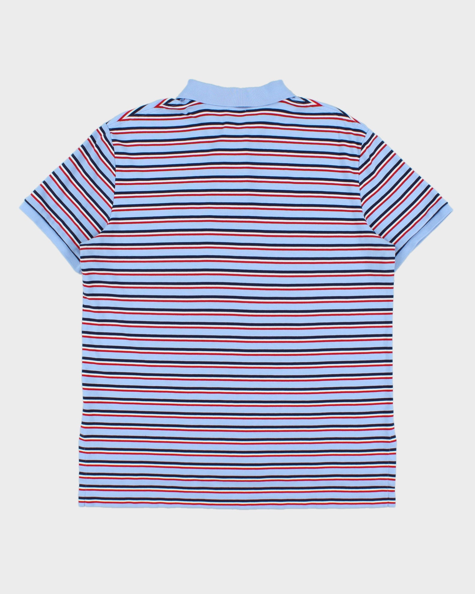Vintage Polo Ralph Lauren Striped Pima Soft Touch Short Sleeve Polo Shirt - L