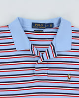 Vintage Polo Ralph Lauren Striped Pima Soft Touch Short Sleeve Polo Shirt - L