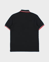 Prada Sport Piquet Ribbed Cuff Short Sleeve Polo Shirt - M