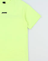 Juun.J Heavyweight Volt Green 'The Altered Tech' Embroidered Crewneck T-Shirt - M