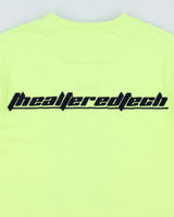 Juun.J Heavyweight Volt Green 'The Altered Tech' Embroidered Crewneck T-Shirt - M