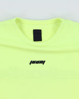 Juun.J Heavyweight Volt Green 'The Altered Tech' Embroidered Crewneck T-Shirt - M