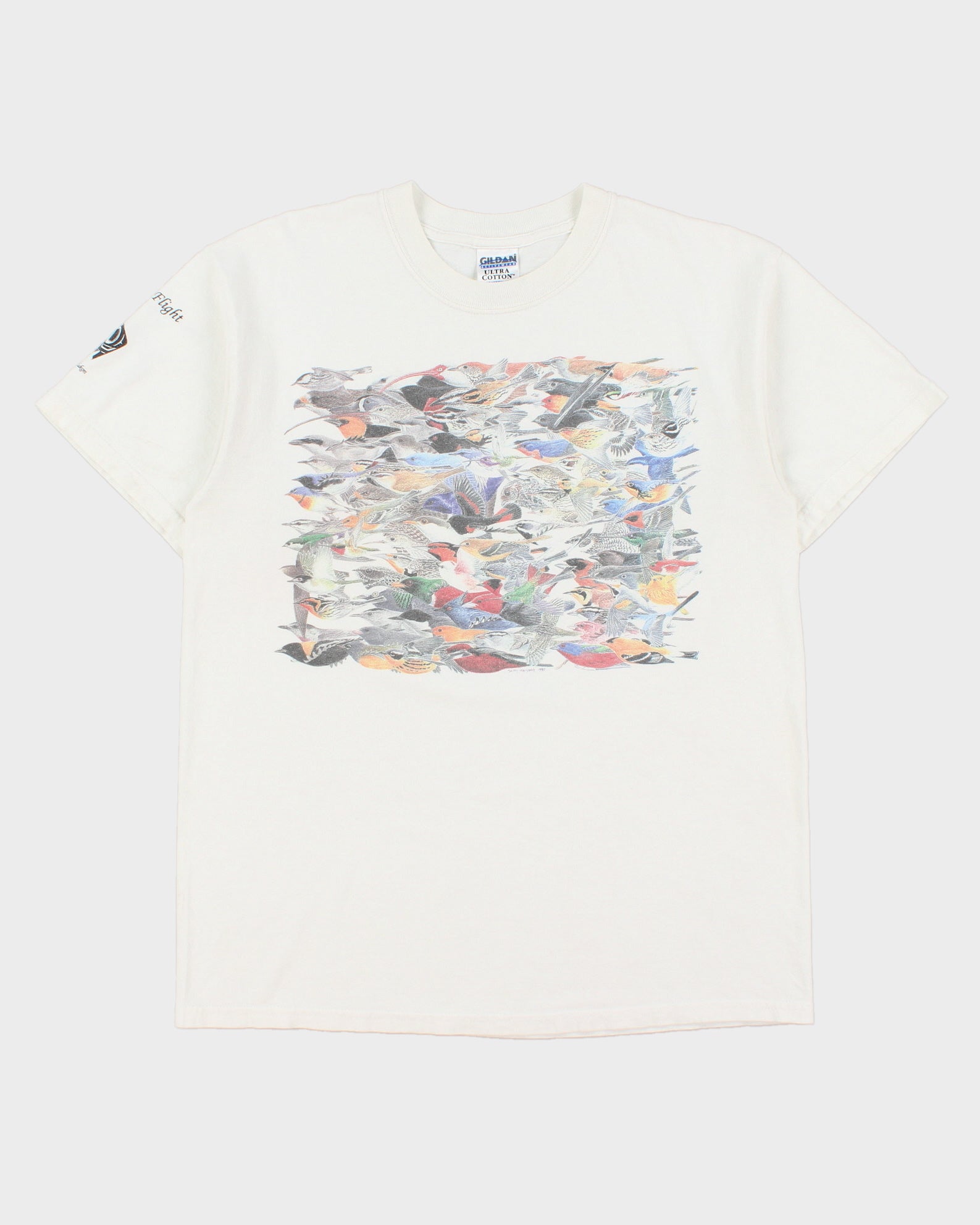 Vintage 1997 Beth Hansen British Columbia Birdlife Heavyweight Gildan Crewneck T-Shirt - M