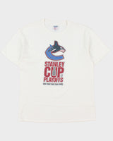 Vintage 2003 Vancouver Canucks Stanley Cup Playoffs NHL Heavyweight Gildan Crewneck T-Shirt - L