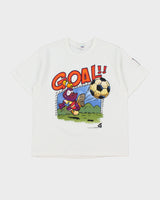 Vintage 1990s GOAL Heavyweight Hum.Eur Design Single Stitch Made In Canada Crewneck T-Shirt - S