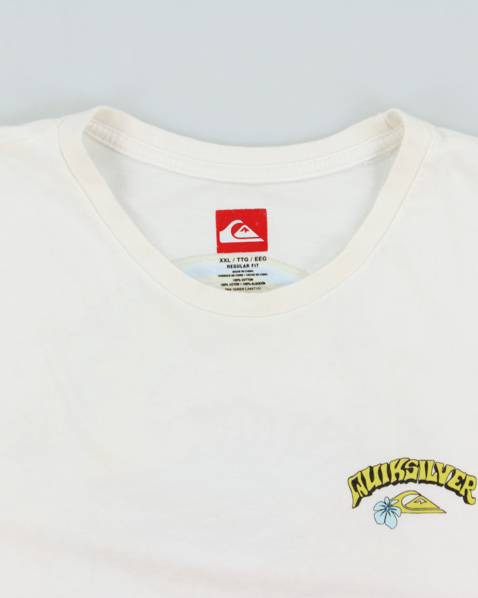 Vintage Quiksilver Heavyweight Regular Fit Crewneck T-Shirt - XXL