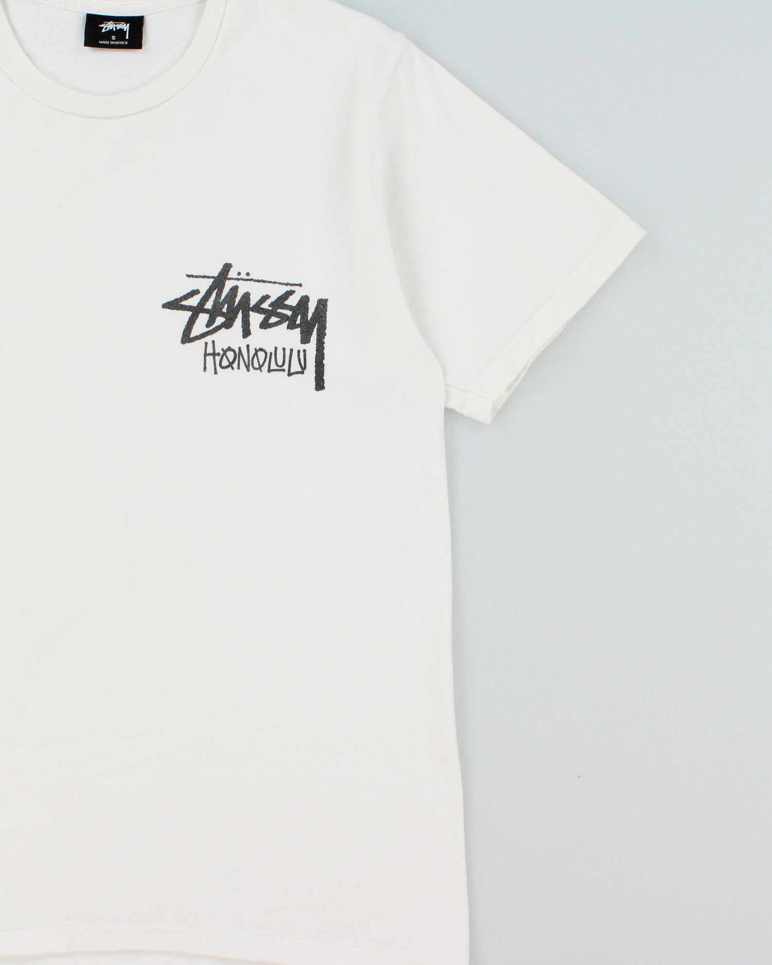 Vintage Stussy Honolulu Heavyweight Crewneck T-Shirt - S