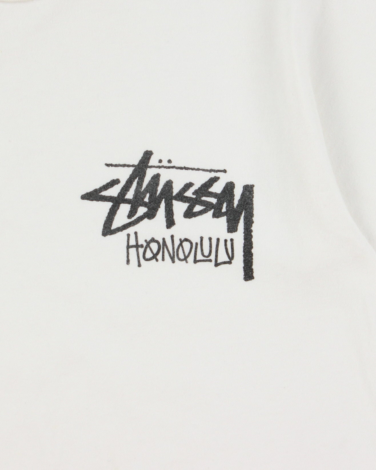 Vintage Stussy Honolulu Heavyweight Crewneck T-Shirt - S