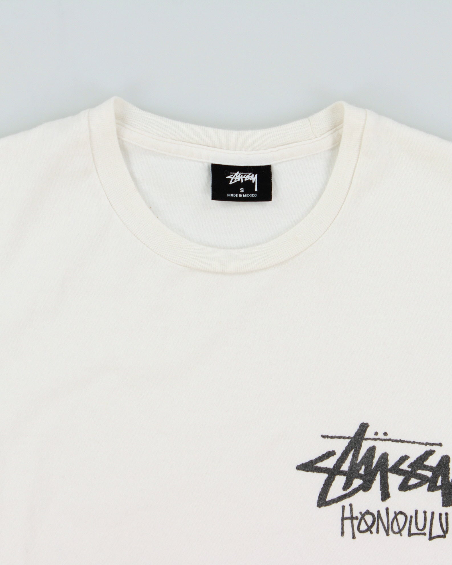 Vintage Stussy Honolulu Heavyweight Crewneck T-Shirt - S