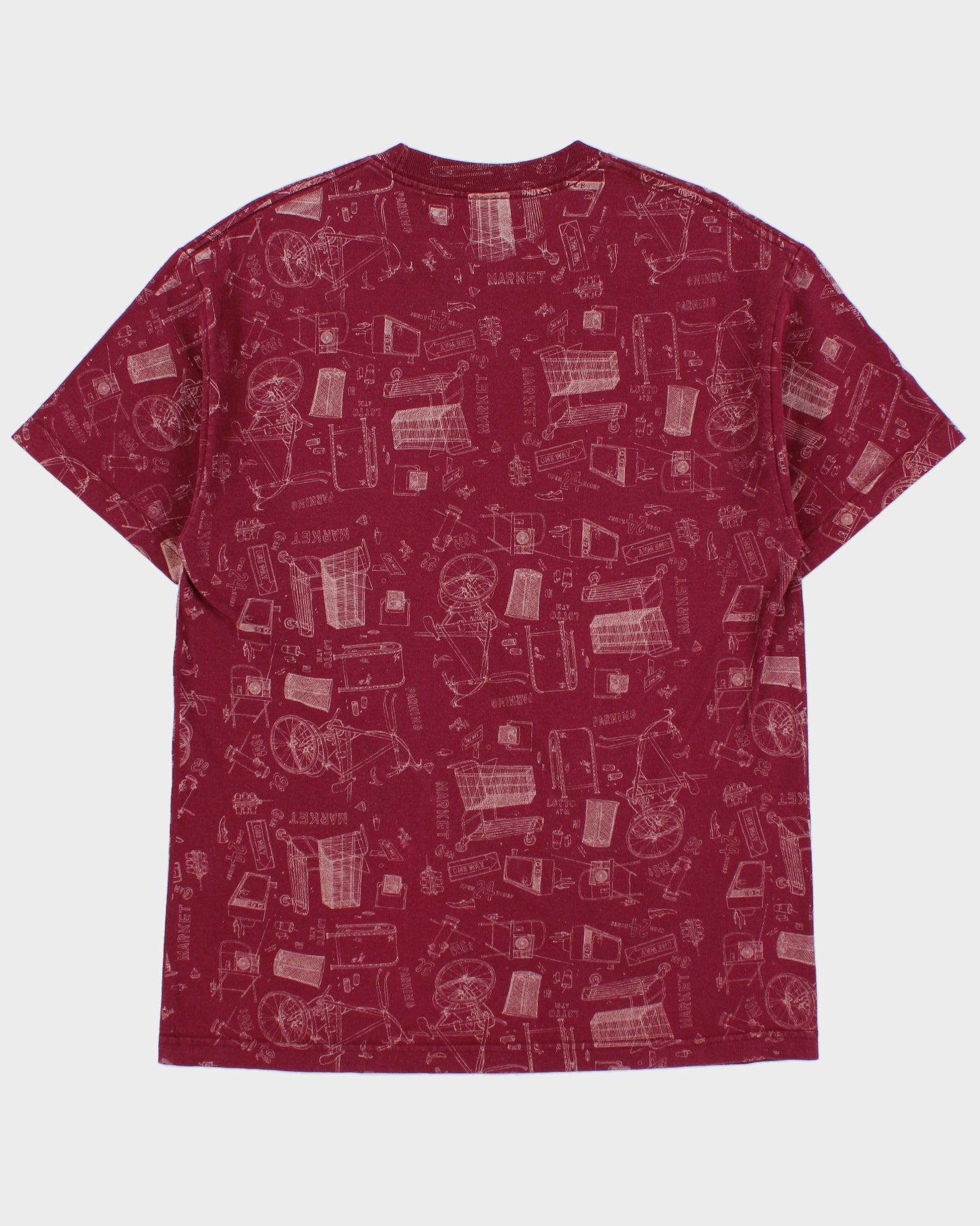 Chocolate Skateboards Heavyweight Shopper Print Crewneck T-Shirt - L