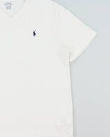 Vintage Polo Ralph Lauren Heavyweight Single Stitch Classic Fit V-Neck T-Shirt - L