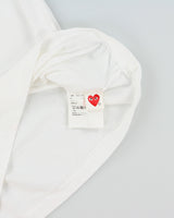 COMME des GARÇONS PLAY Heavyweight Single Stitch Peeping Heart Patch Crewneck T-Shirt - L