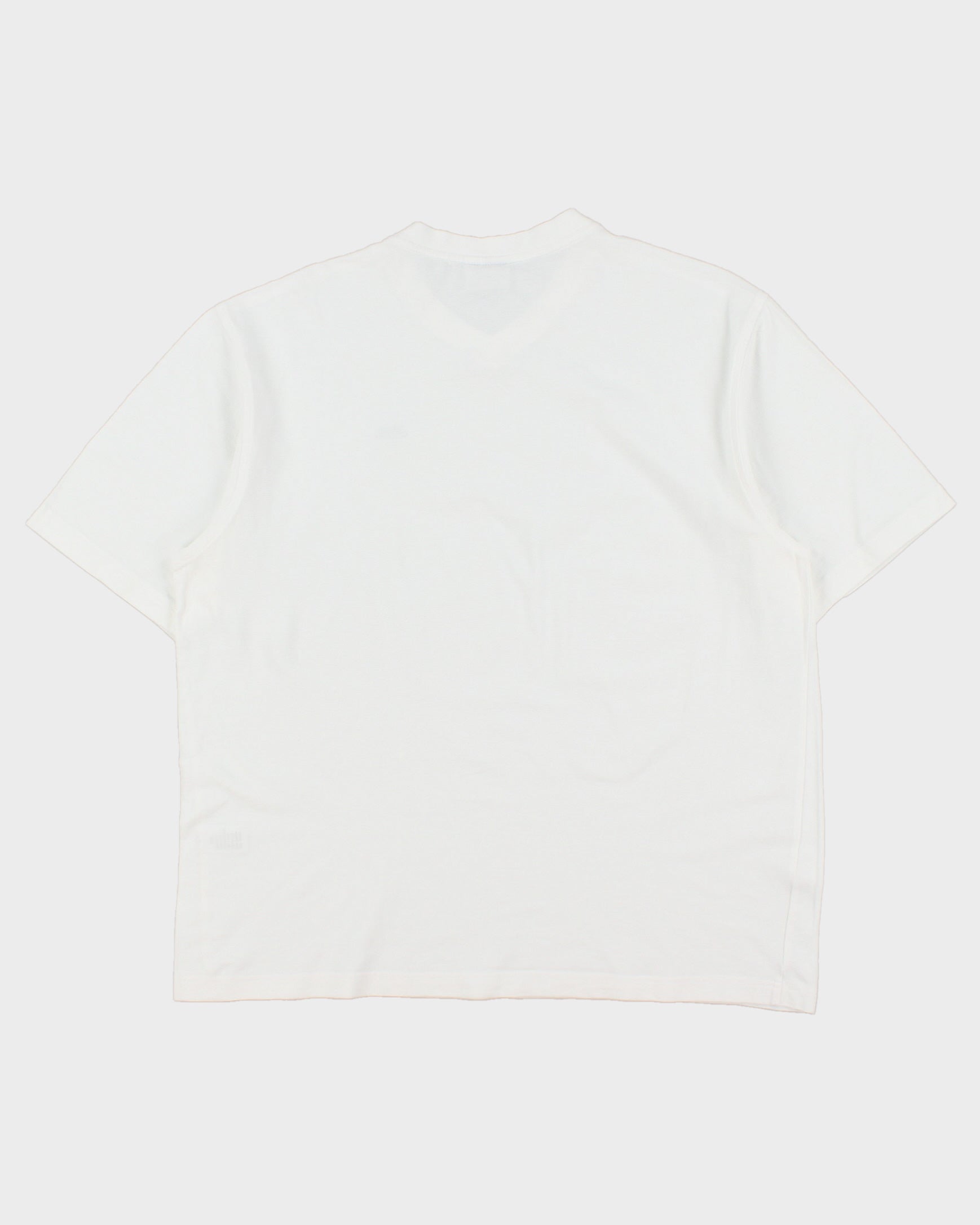 Vintage Y2K 00s Lacoste Sport Heavyweight Classic Croc Woven V-Neck T-Shirt - XL