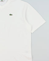 Vintage Y2K 00s Lacoste Sport Heavyweight Classic Croc Woven V-Neck T-Shirt - XL