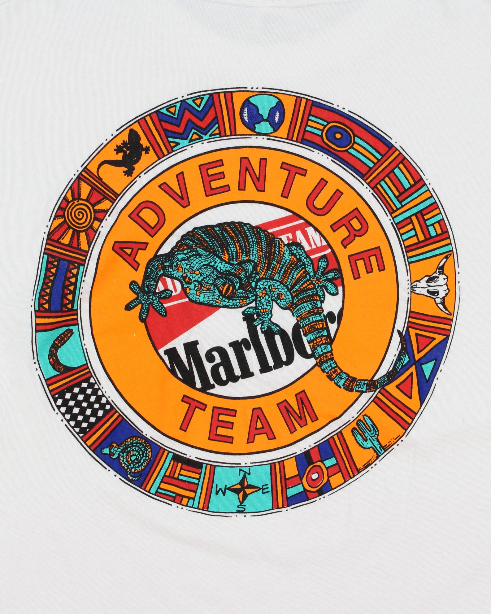 Vintage 1990s Malboro Adventure Team Heavyweight Graphic Crewneck T-Shirt - L