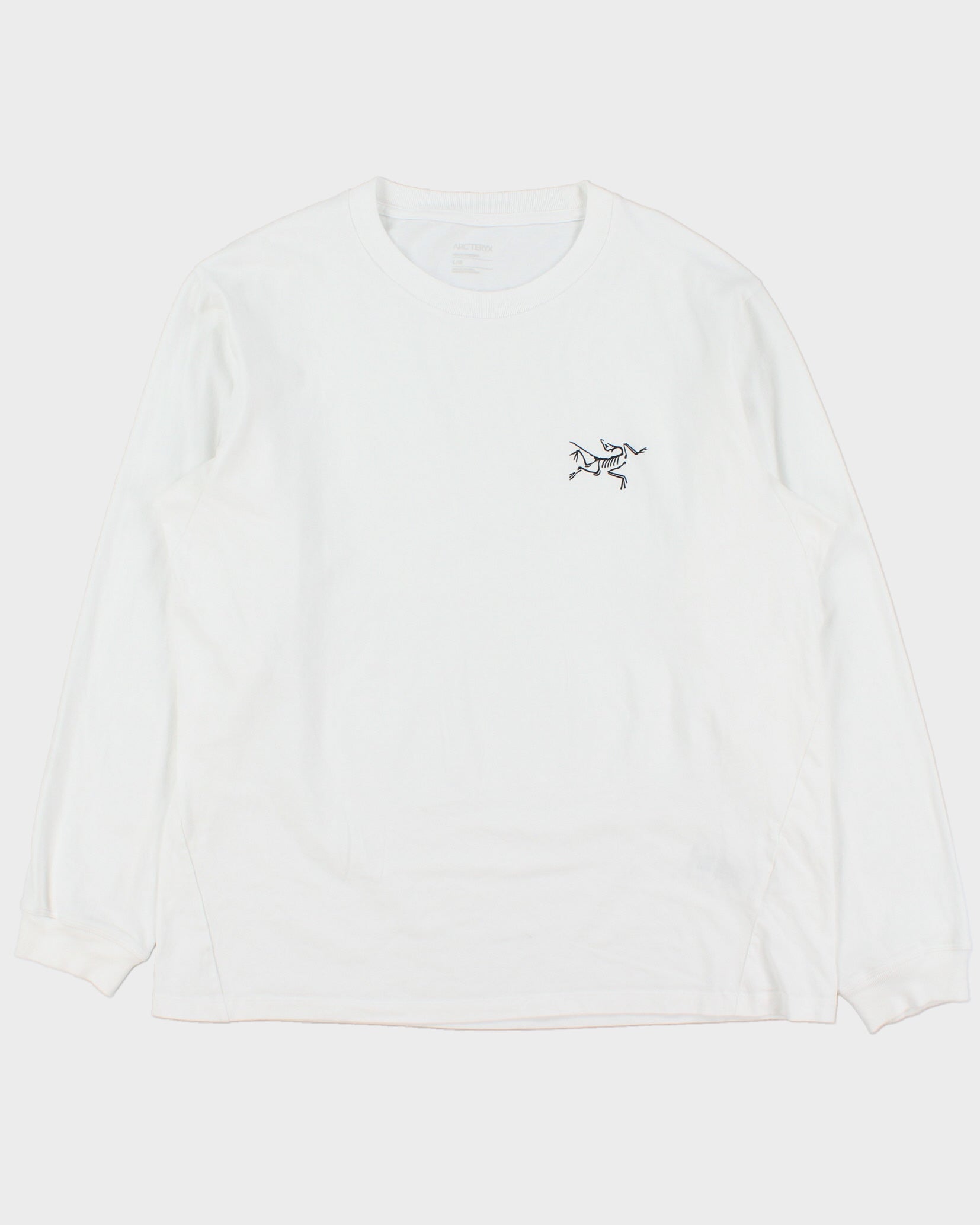 2025 Arc'teryx 'Kragg Cotton LS' Premium Heavyweight Bird Toque Crewneck Long Sleeve T-Shirt - L